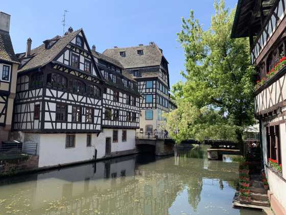 Fachwerkhäuser im Gerberviertel – typisch für viele Städte im Elsass