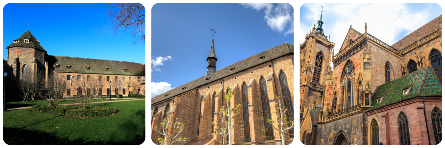 Colmar Sehenswürdigkeiten – Unterlindenmuseum, Dominikanerkirche mit gotischer Architektur und Sankt-Martins-Münster mit buntem Ziegeldach