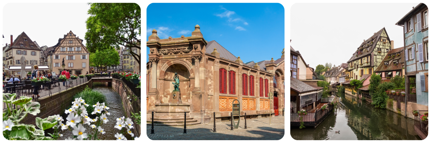 Colmar Impressionen – romantisches Gerberviertel mit Fachwerk, historische Markthalle Marché couvert und malerisches Viertel Petite Venise am Wasser